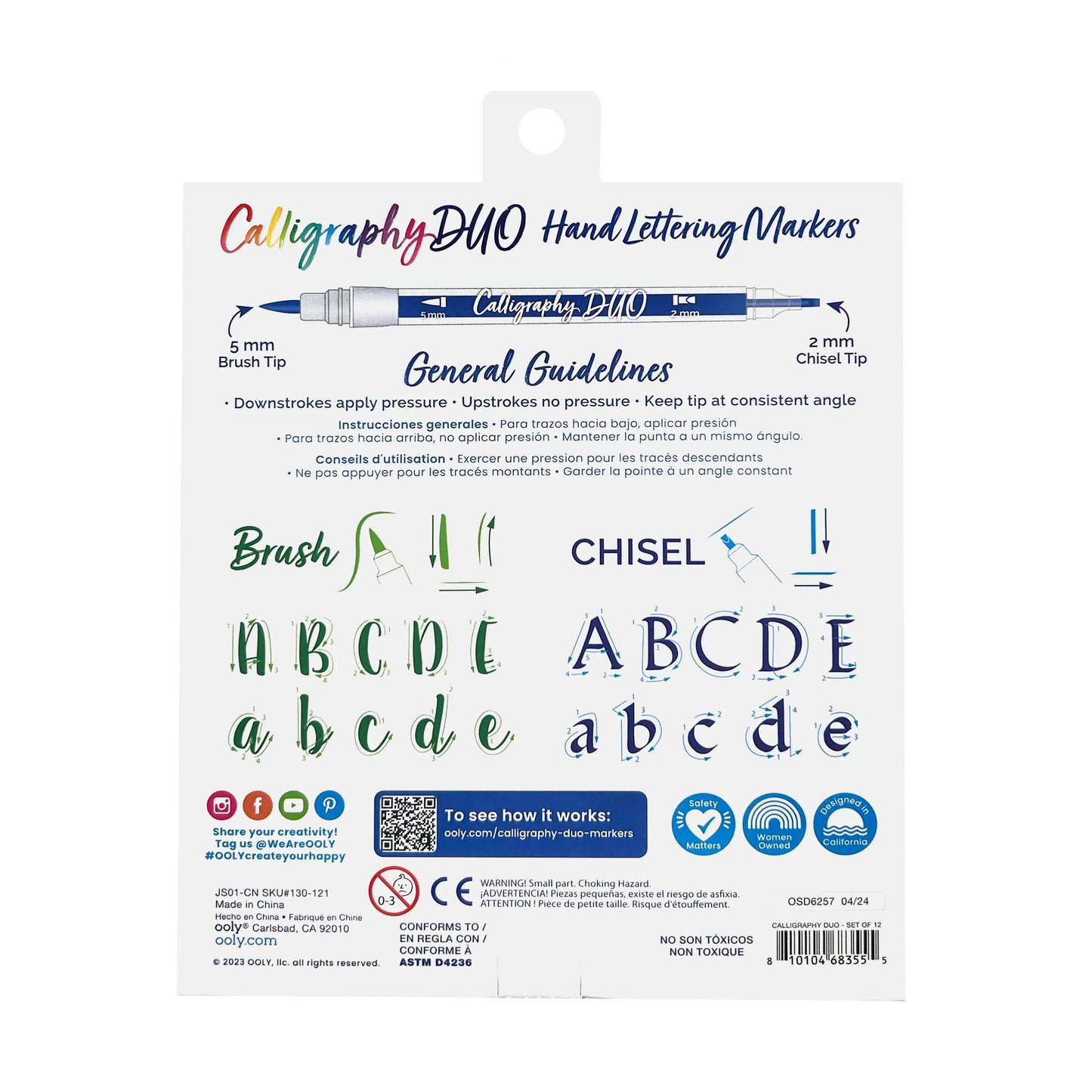OOLY: Calligrapghy Duo Markers - Set of 12