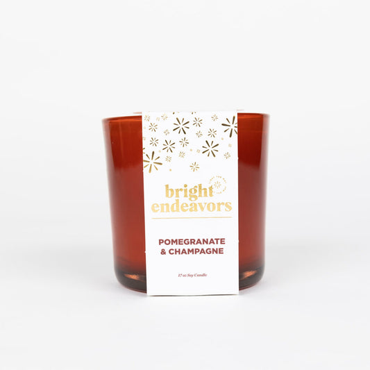 Bright Endeavors Candle: Pomegranate & Champagne Soy Candle