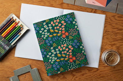 Denik: Navy Garden Layflat Journal Notebook