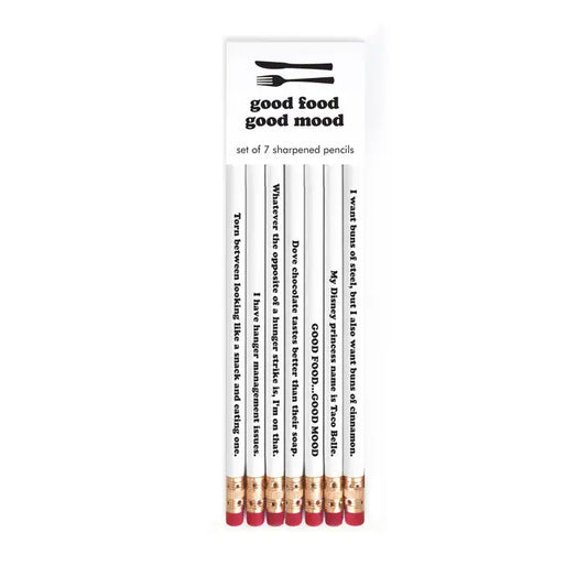 Snifty: Good Food Good Mood Pencil Set of 6