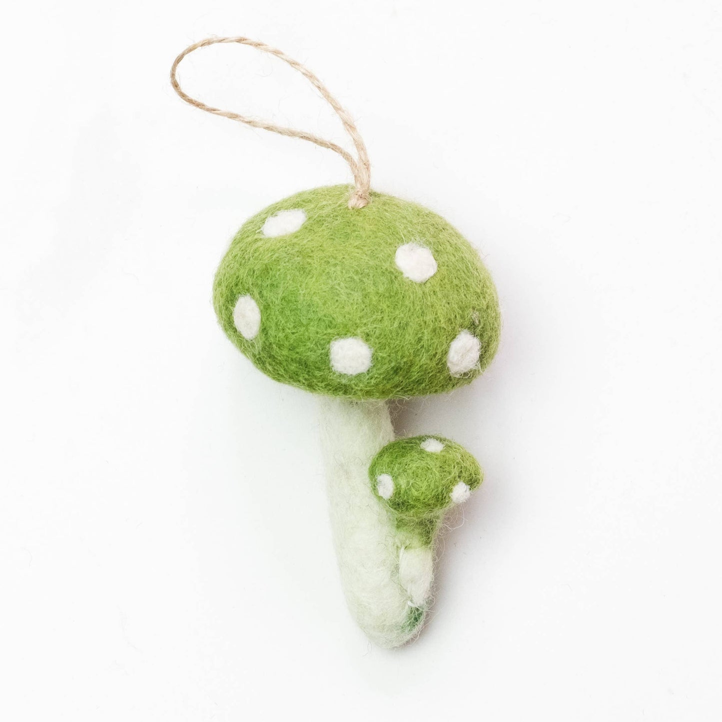 The Winding Road: Felt Mushroom Ornaments  6 Assorted