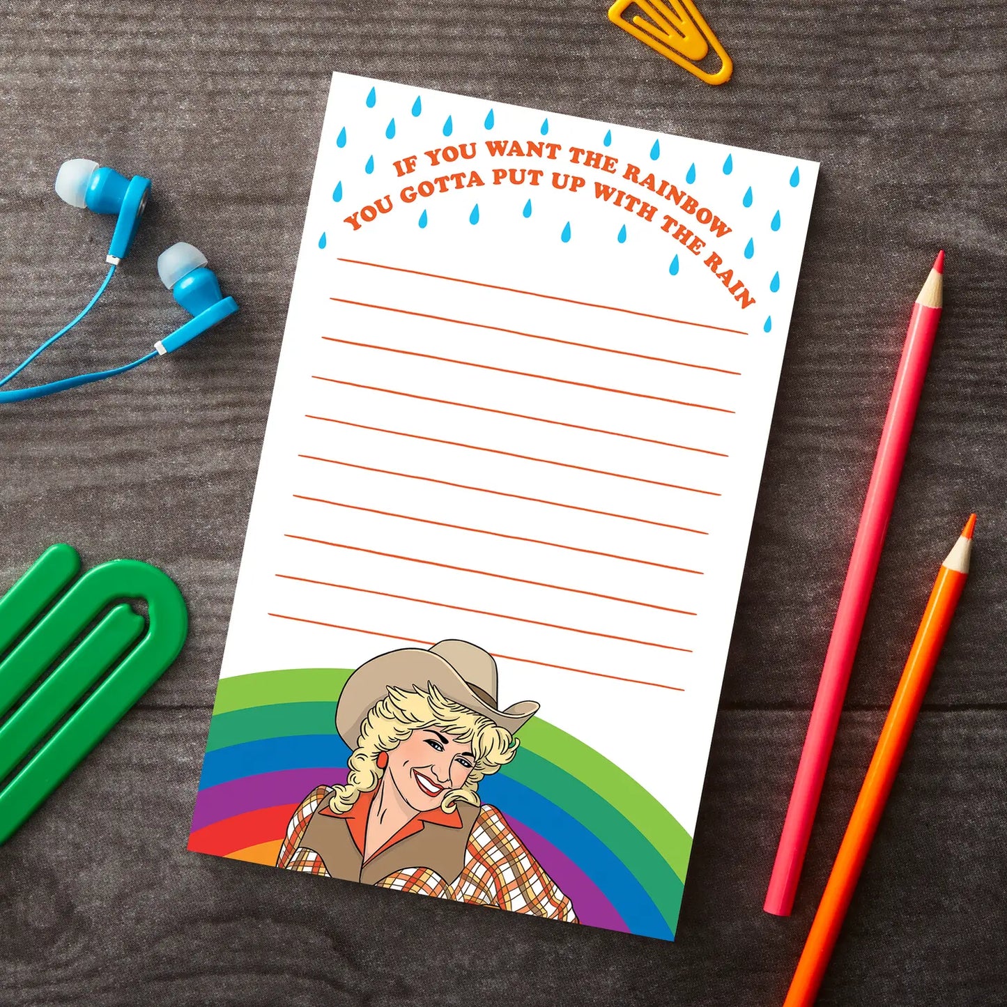The Found: Cowgirl Rainbow Notepad