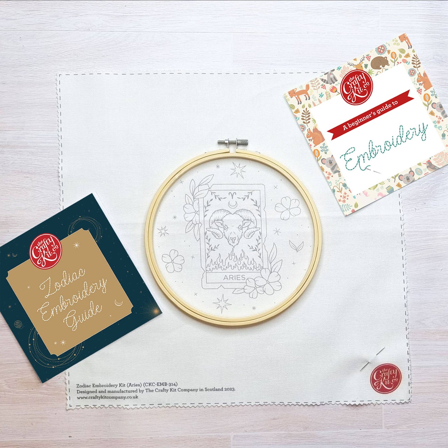 The Crafty Kit Company: Signs of Zodiac - Aries Embroidery Kit