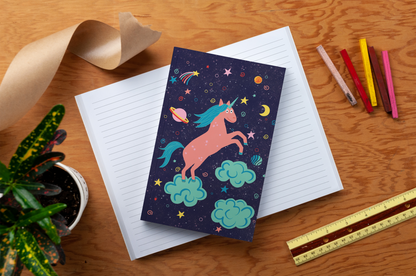 Denik: Space Unicorn Classic Layflat Journal Notebook