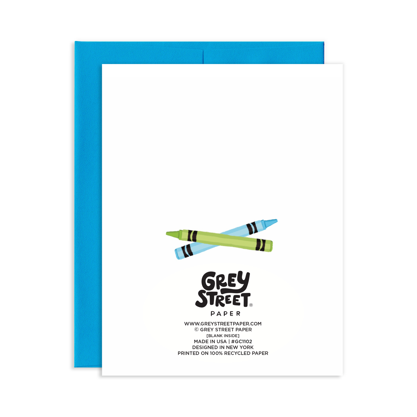 Grey Street Paper: Brightest Crayon Graduation Greeting Card