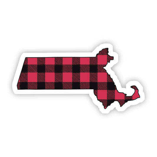 Big Moods: Massachusetts Flannel Sticker