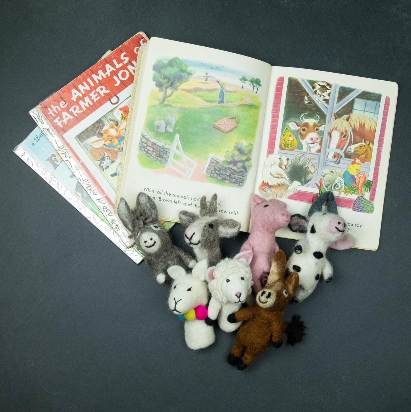 The Winding Road: Felt Finger Puppets Assorted Barnyard Buddies