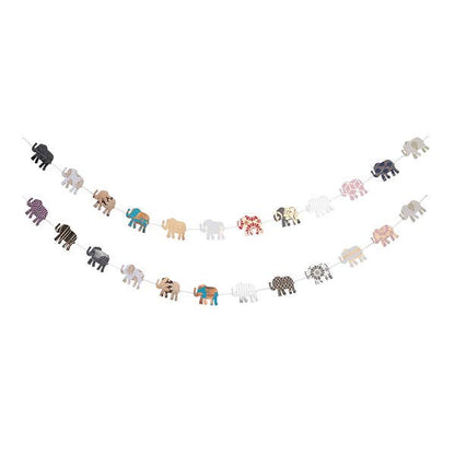 Matr Boomie Fair Trade: Elephant Recycled Paper Garland-Eco Friendly Tree-Free Decor