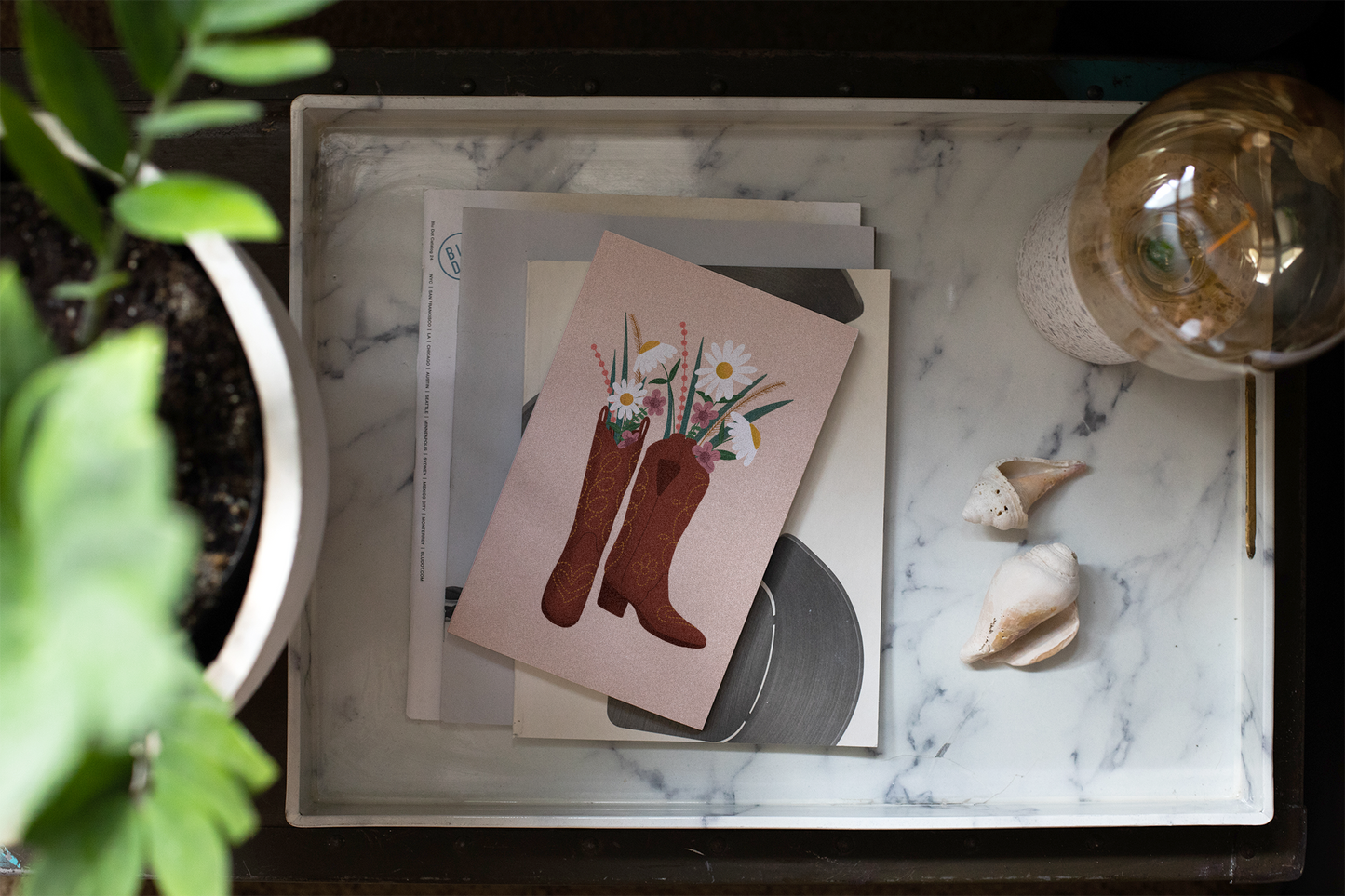 Denik: Boots & Flowers Classic Layflat Notebook