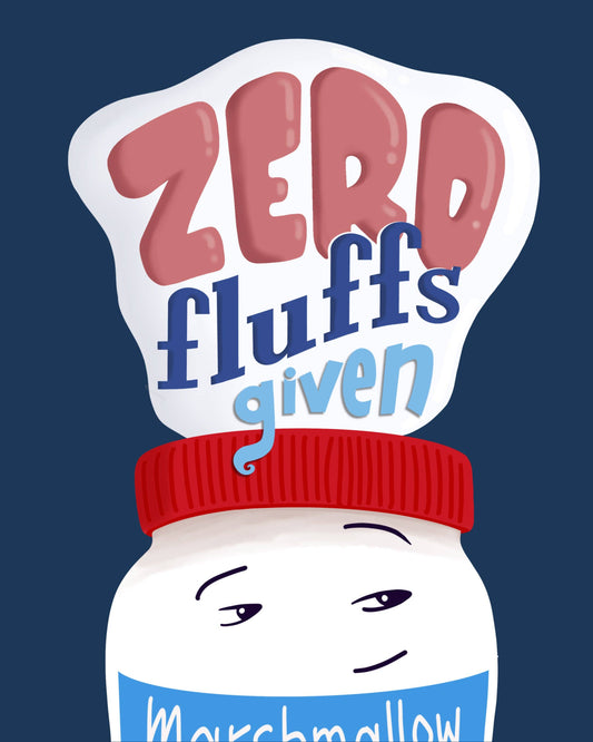 Elissa Surabian Art: Zero Fluffs Given - 8x10 print