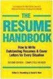 Resume Handbook How to Write Outstanding