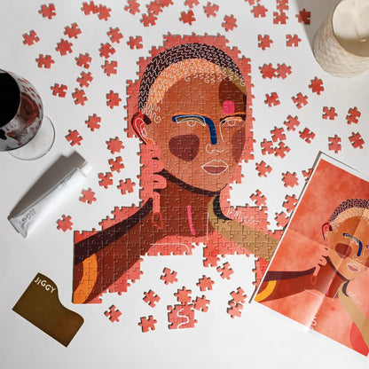 JIGGY: Puzzle & Glue Kit: Anathi by Mafalda Vasconcelos (450 pc)