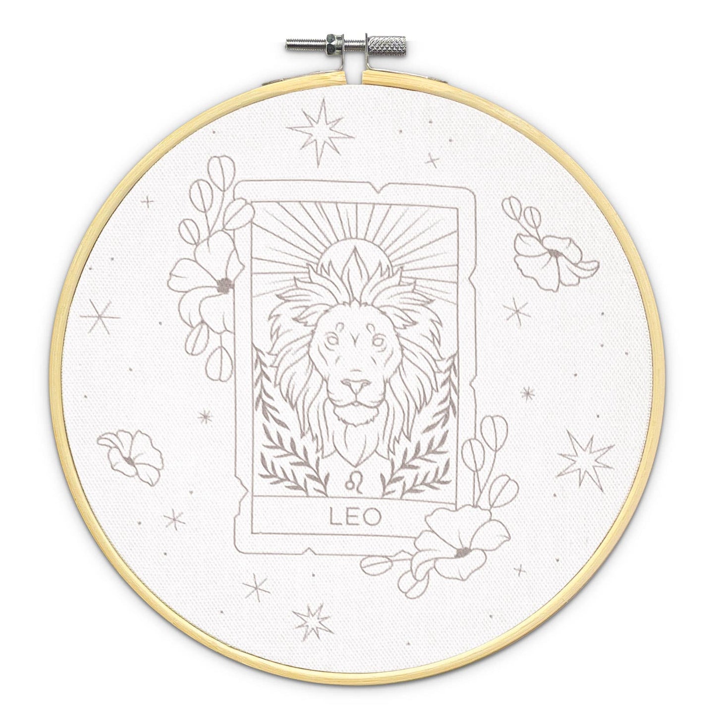 The Crafty Kit Company: Signs of Zodiac - Leo Embroidery Kit