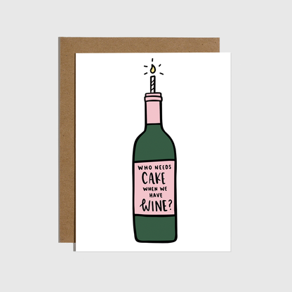 Brittany Paige: Cake Wine Card