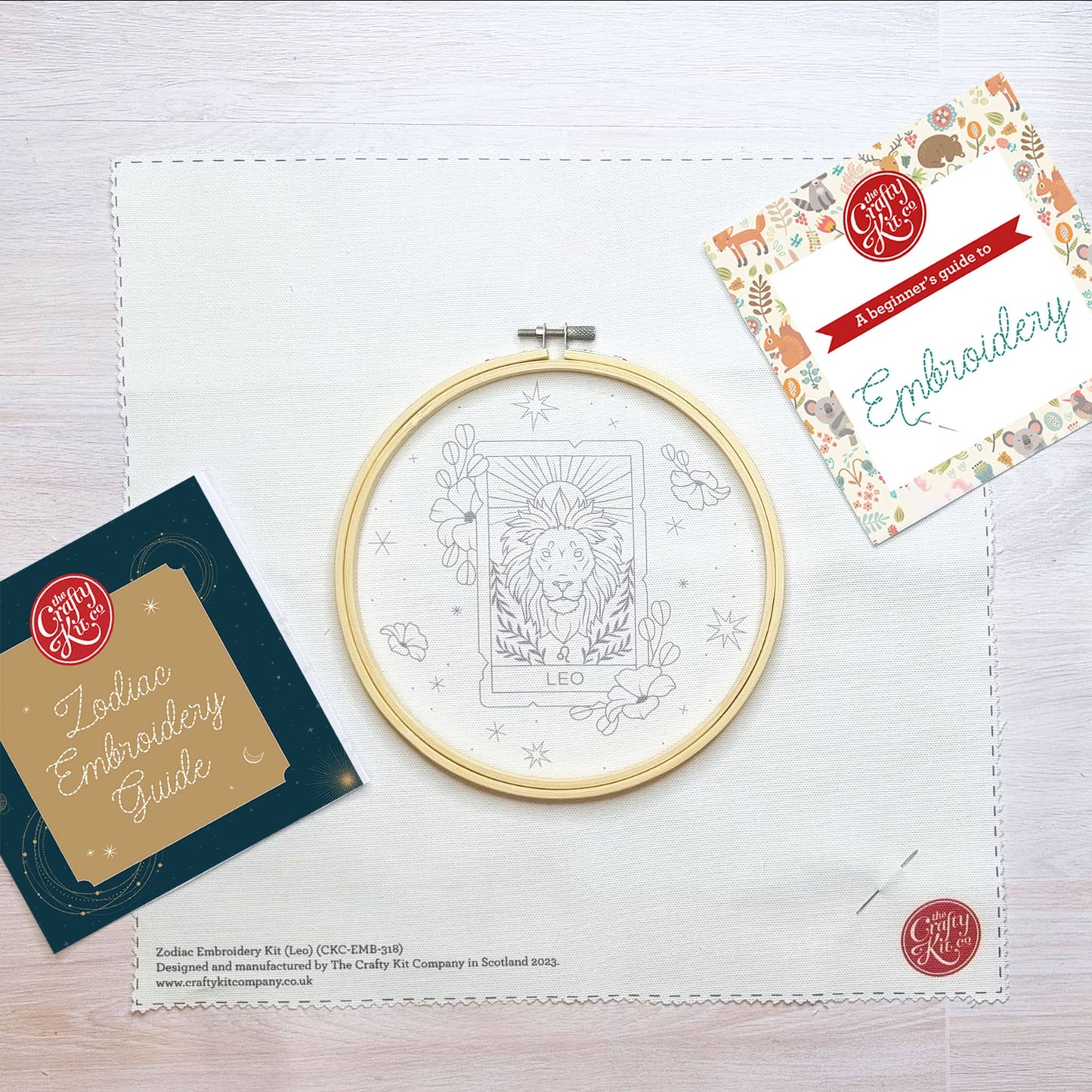 The Crafty Kit Company: Signs of Zodiac - Leo Embroidery Kit