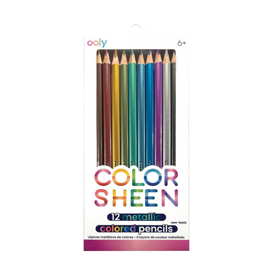 OOLY: Color Sheen Metallic Colored Pencils - Set of 12