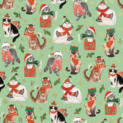 Jillson & Roberts: Frolicking Felines Gift Wrap Roll