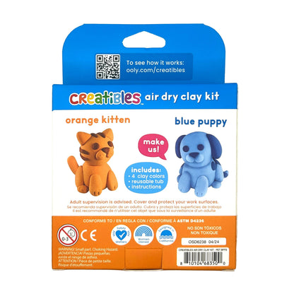 OOLY: Creatibles D.I.Y. Air-Dry Clay Kit: Pet BFFs (Set of 4)