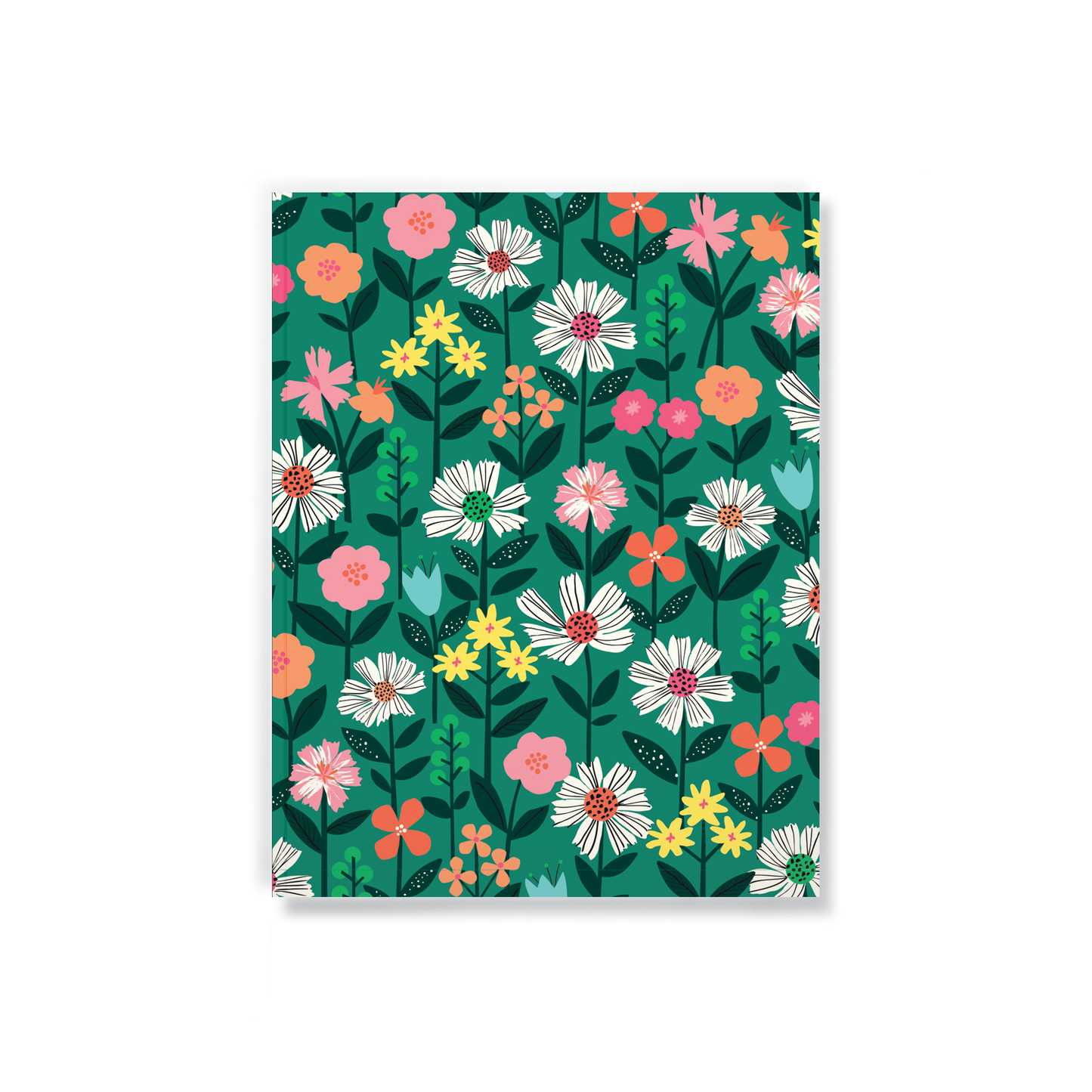 Denik: Green Cosmos Medium Layflat Journal Notebook