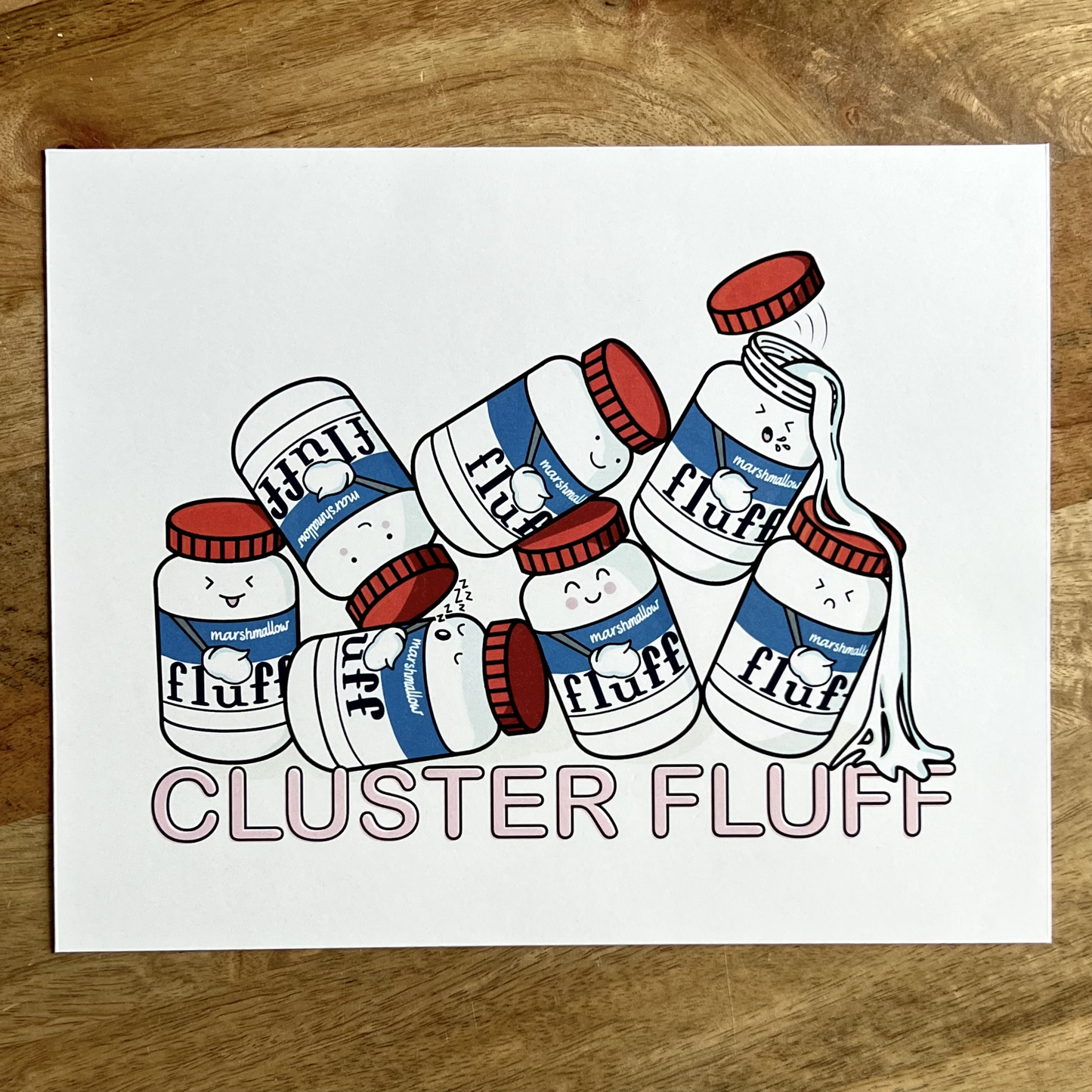 Elissa Surabian Art: Cluster Fluff 8x10 Print