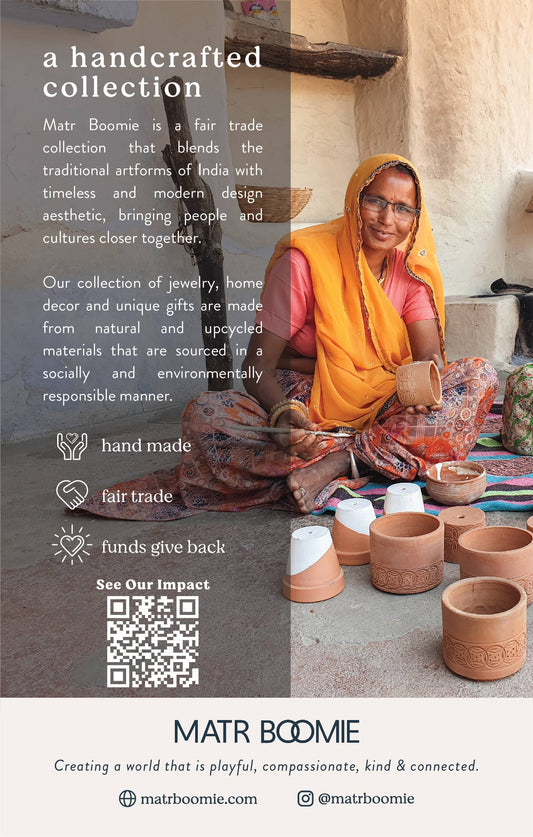 Matr Boomie Fair Trade: Jalini Wine Stopper Cork - Hand Painted Ceramic, Assorted