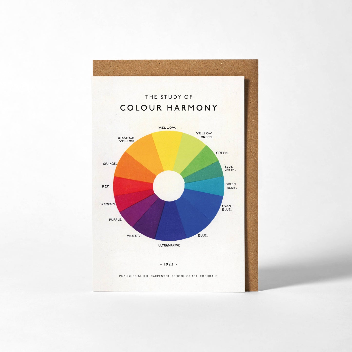 Roomytown Inc: Greetings Card - The Study of Colour Harmony