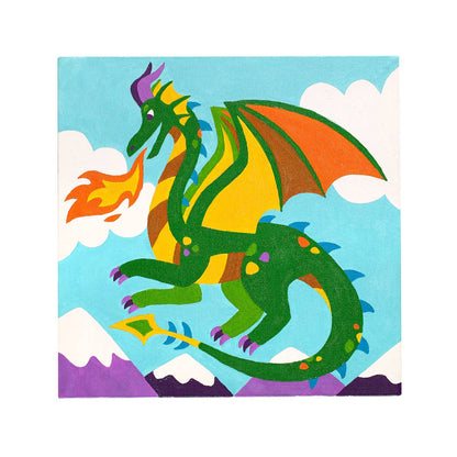 OOLY: Colorific Canvas Paint by Number Kit - Fantastic Dragon