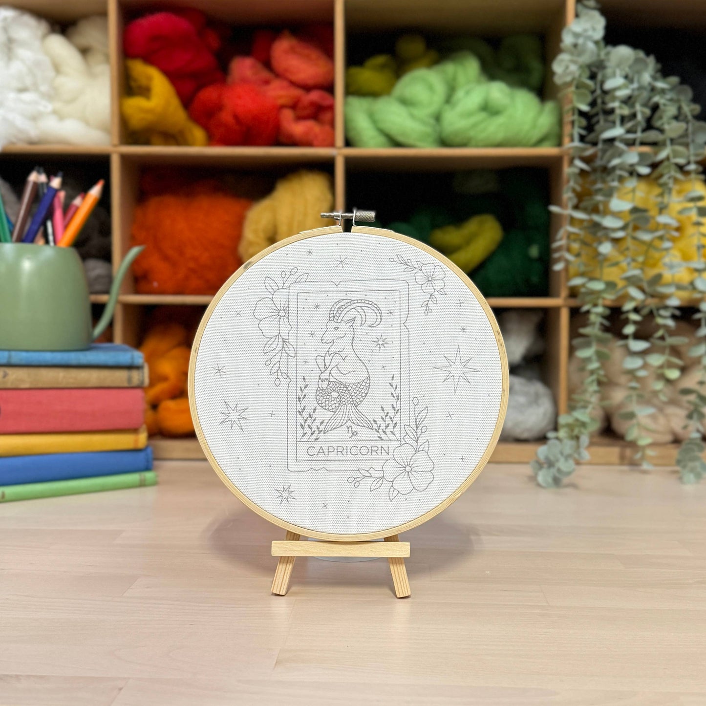 The Crafty Kit Company: Signs of Zodiac - Capricorn Embroidery Kit