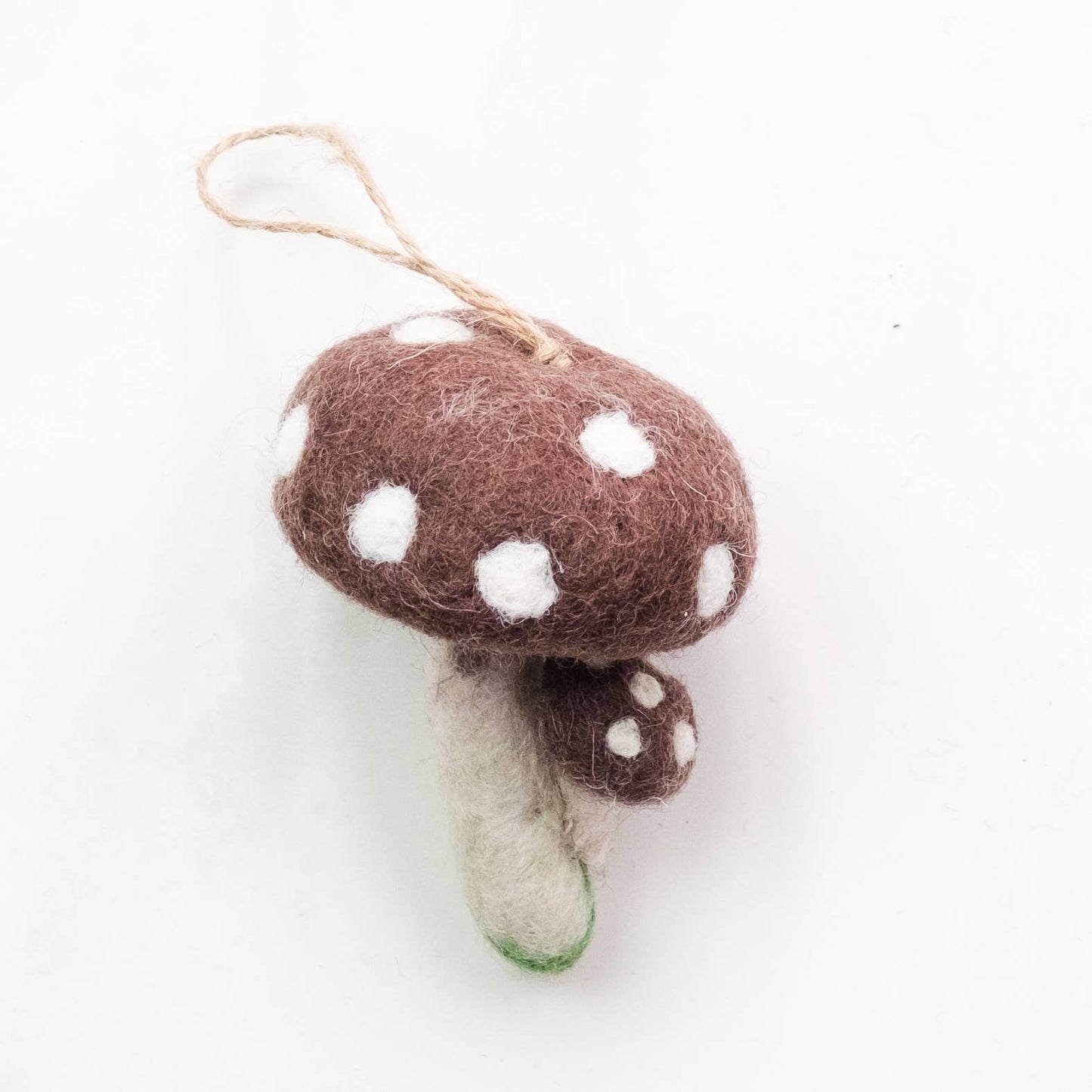 The Winding Road: Felt Mushroom Ornaments  6 Assorted