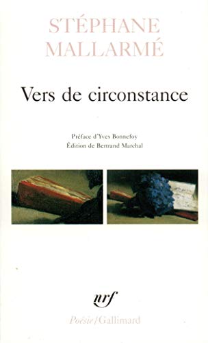 Vers de Circons AV Ined (Poesie/Gallimard) (French Edition)
