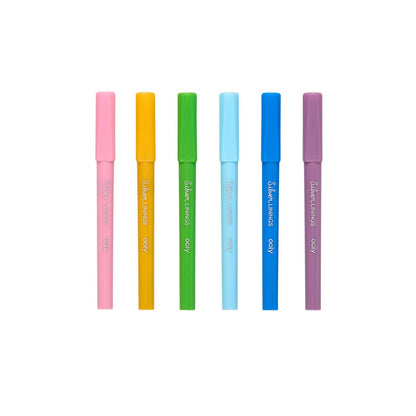 OOLY: Silver Linings Outline Markers - Set of 6