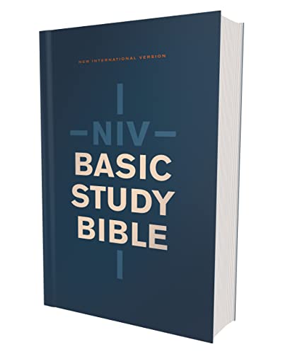 NIV, Basic Study Bible, Economy Edition, Paperback, Blue, Red Letter