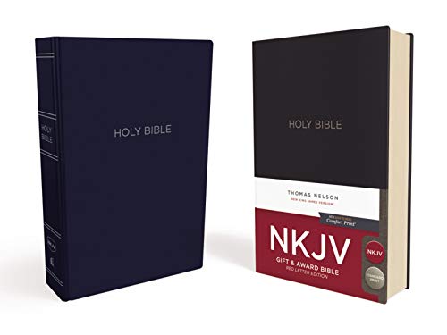 NKJV, Gift and Award Bible, Leather-Look, Blue, Red Letter, Comfort Print: Holy Bible, New King James Version