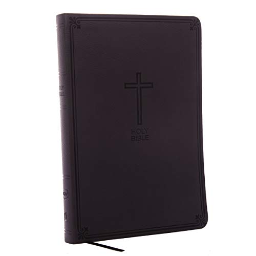 NKJV, Value Thinline Bible, Large Print, Leathersoft, Black, Red Letter Edition, Comfort Print: Holy Bible, New King James Version