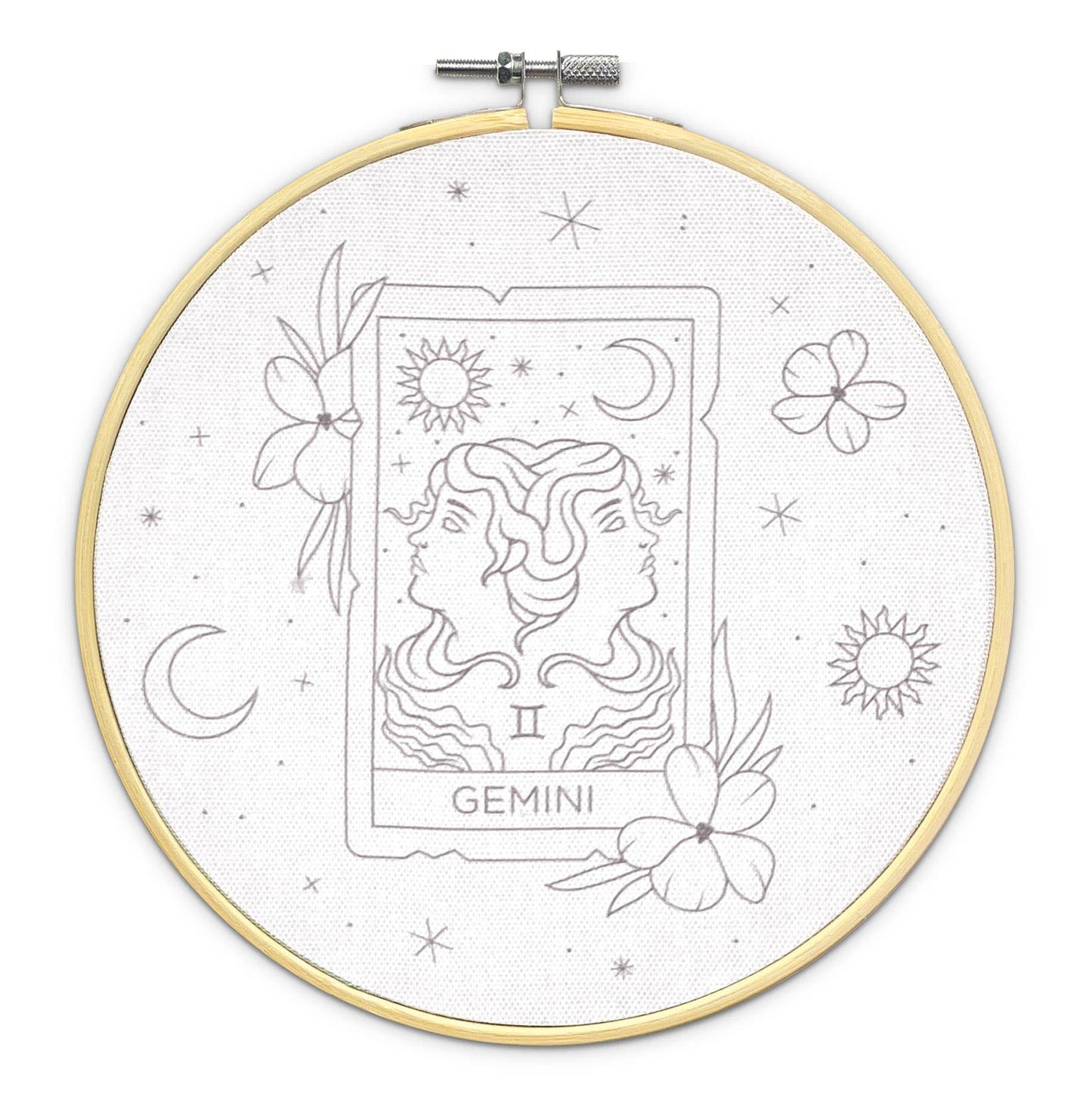 The Crafty Kit Company: Signs of Zodiac - Gemini Embroidery Kit