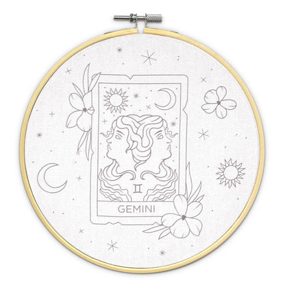 The Crafty Kit Company: Signs of Zodiac - Gemini Embroidery Kit