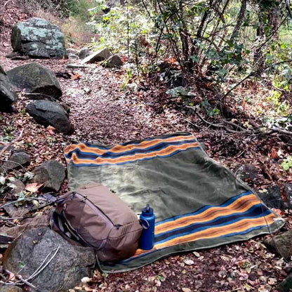 West Path: Canvas Camping Blanket Waterproof Bushcraft Outdoor Blanket