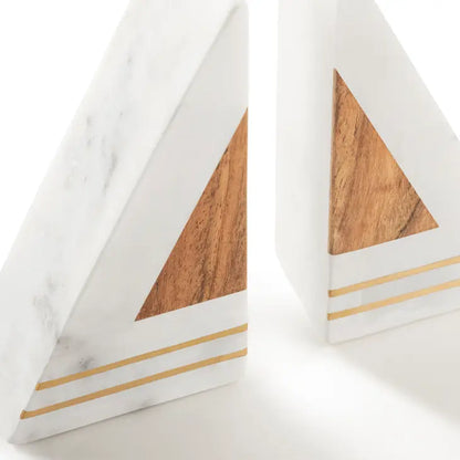 Guari Kholi: Gilmore Marble Bookends, Set of 2