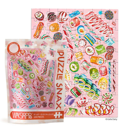 WerkShoppe: Holiday Sweets 100 Puzzle Snax | Kids Christmas Gift