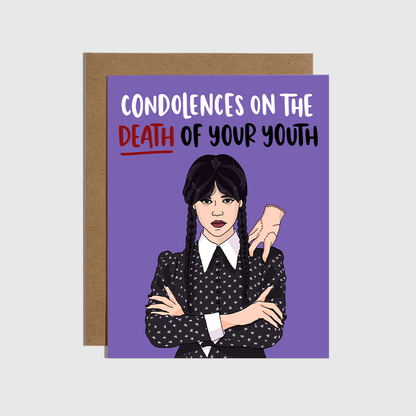 Brittany Paige: Condolences on The Death of Your Youth Birthday Card