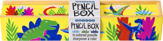 SNIFTY: DINO DAYS - WOODEN COLORED PENCIL BOX