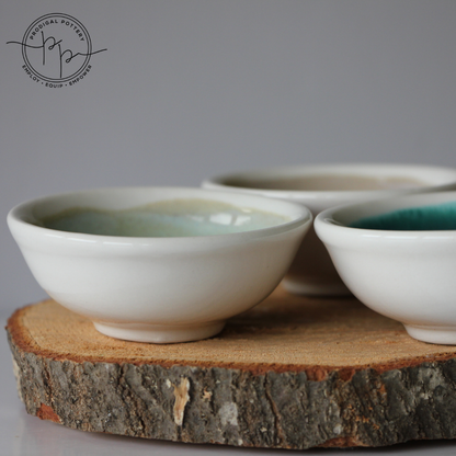 Prodigal Pottery: Mini Artisan Bowl (Sea Spray)