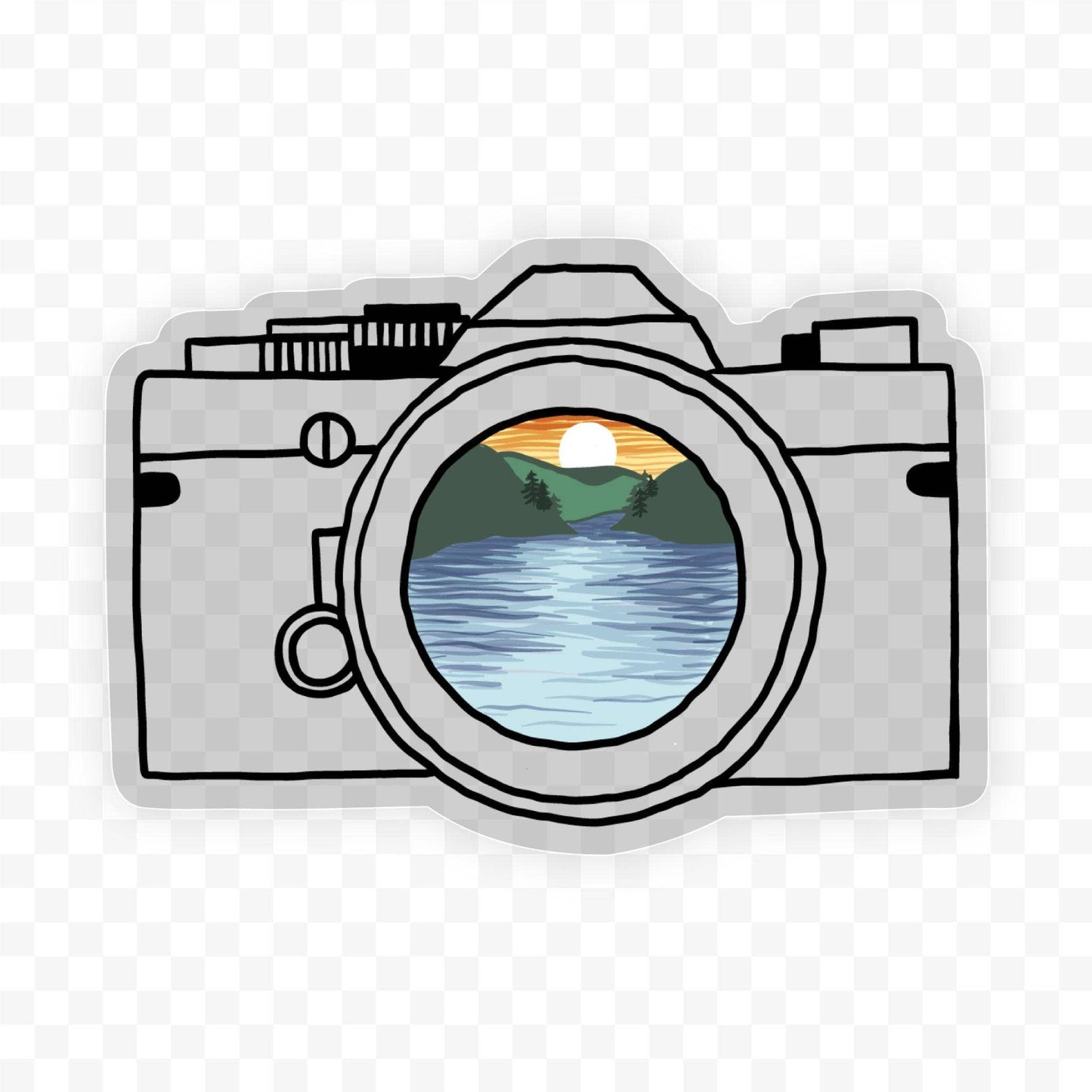 Big Moods: Camera Nature Clear Sticker