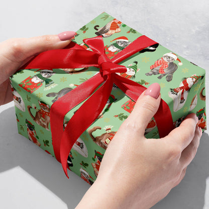 Jillson & Roberts: Frolicking Felines Gift Wrap Roll