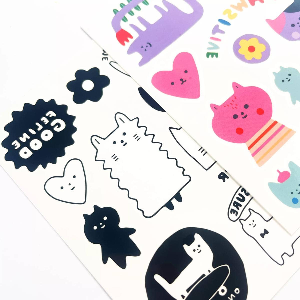 OOLY: Mini Tattoo Palooza Temporary Tattoos X Suzy - Pawsitive Cat