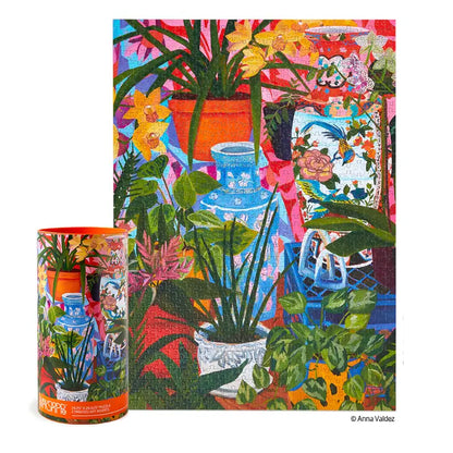 Werkshoppe: Tropical Vases Floral Still Life - 1000 Piece Puzzle