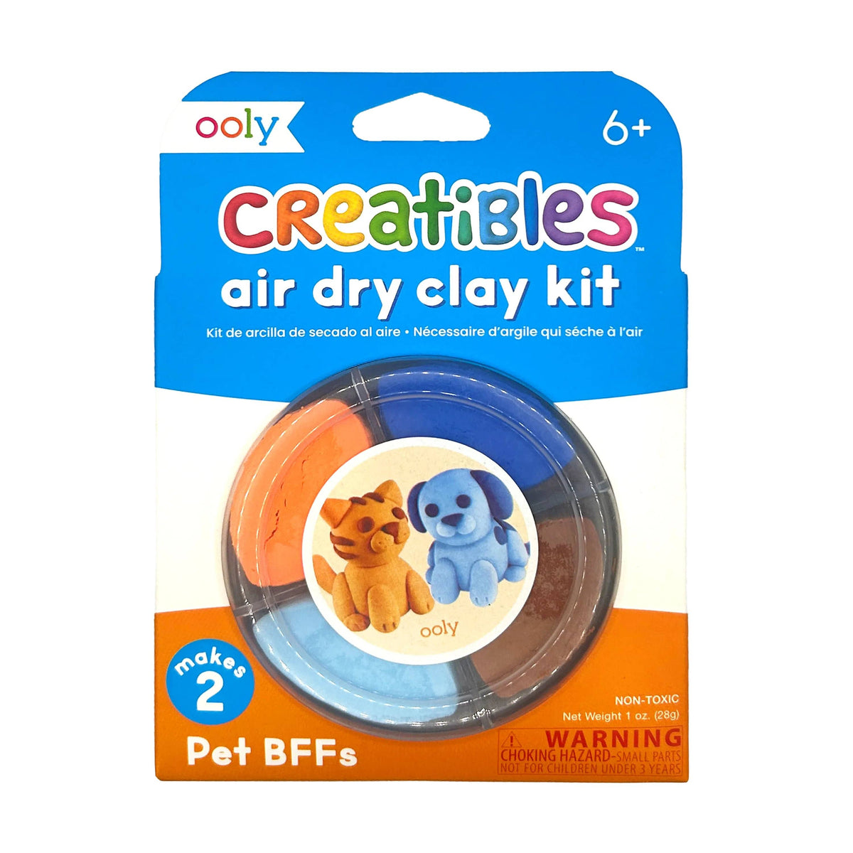 OOLY: Creatibles D.I.Y. Air-Dry Clay Kit: Pet BFFs (Set of 4)