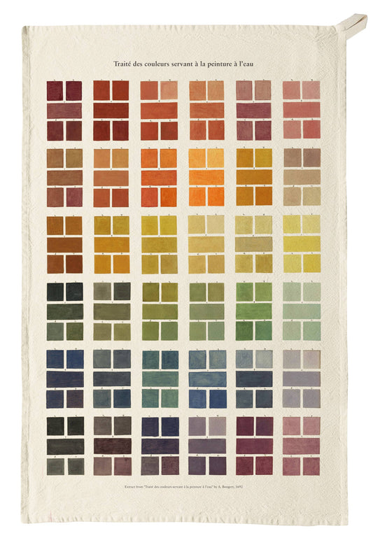 Roomytown Inc: Organic Cotton Tea Towel - Watercolour Swatches