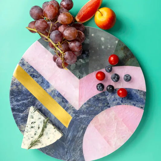 Guari Kholi: Provence Marble Cheese Board, 12"