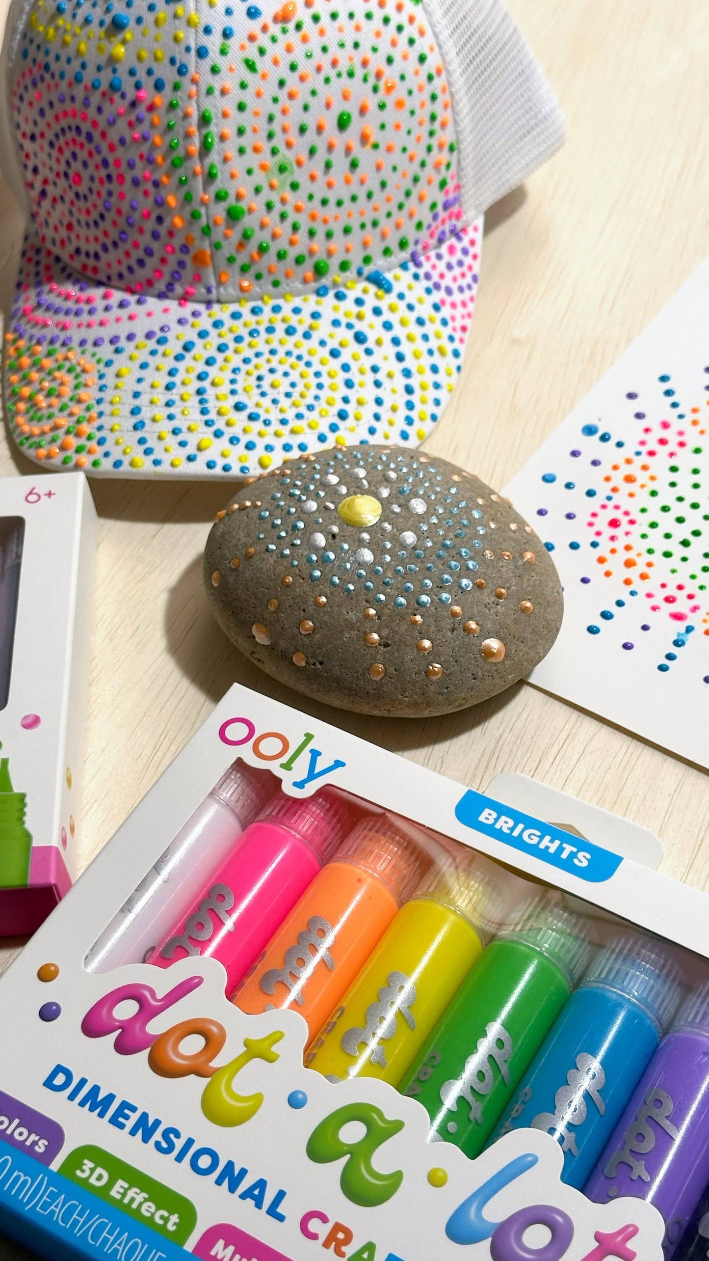 OOLY: Dot-A-Lot: Dimensional Craft Paint - Bright (Set of 8)